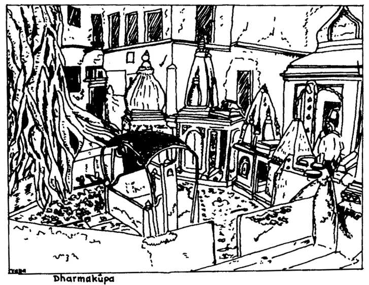 Fig.1. Dharmakupa, near Vishalakshi temple (after and @ the authors).