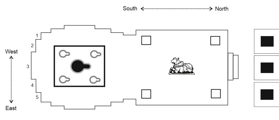 Plan of Putli Bai Temple Kashi Vishwanath Temple Corridor, Varanasi