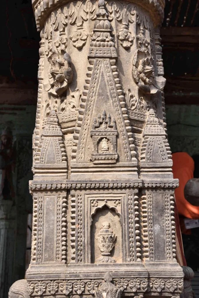 Pillars or stambhas of mandapa